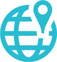 Pictogramme Terre pour représenter la destination