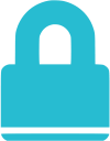 Pictogramme d'un verrou pour représenter la sécurité de paiement