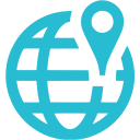 la localisation sur une mappemonde
